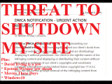 Threat To Shutdown My Site